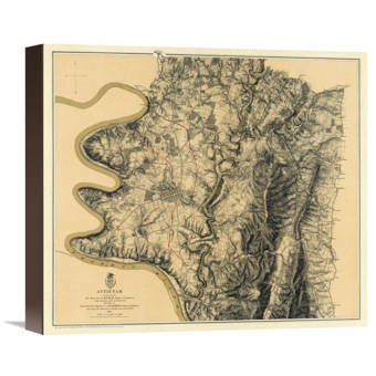 Global Gallery Civil War Yorktown To Williamsburg 1862 By Henry L Abbot Graphic Art On Wrapped Canvas Wayfair