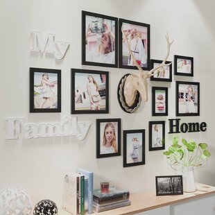 5-10" Modern Photo Frame Square Black Hanging Picture Holder Wall Decoration 