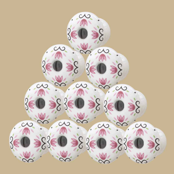 White Porcelain Cabinet Knobs Wayfair