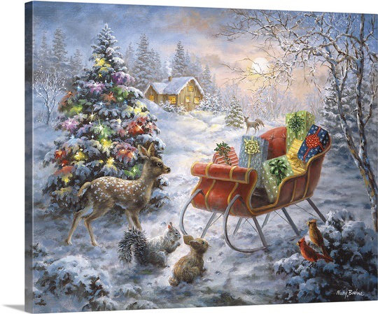 Christmas Paintings Wayfair