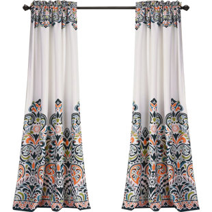 View Powley Paisley Room Darkening Thermal Rod Pocket Curtain Panels Set