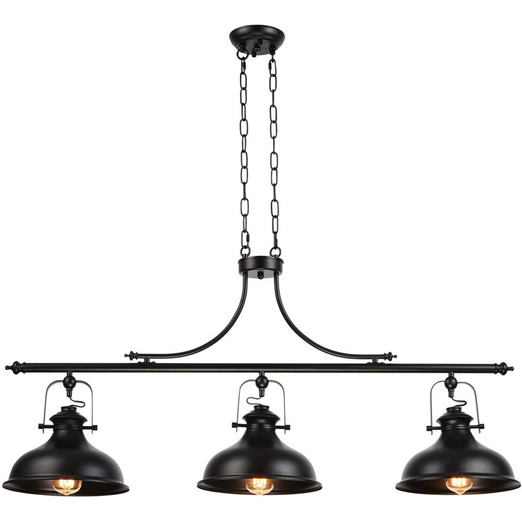 Waynetown 3 - Light Kitchen Island Dome Pendant