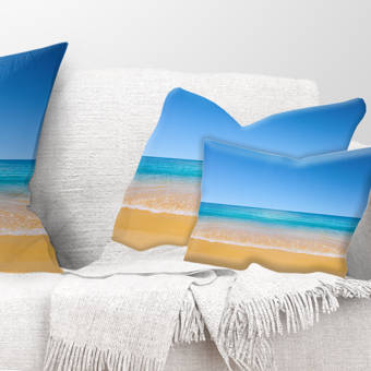 East Urban Home View Of Tropical Beach Seashore Photo Lumbar Pillow Wayfair