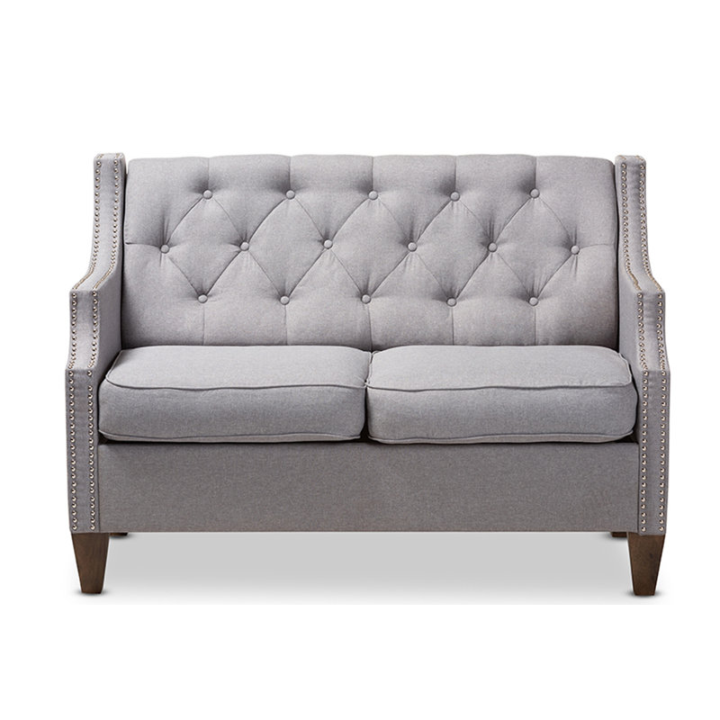 House Of Hampton Furman 53 35 Square Arm Loveseat Wayfair