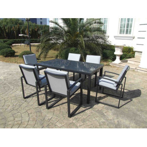Patio Dining Chair with Cushion (Set of 6)