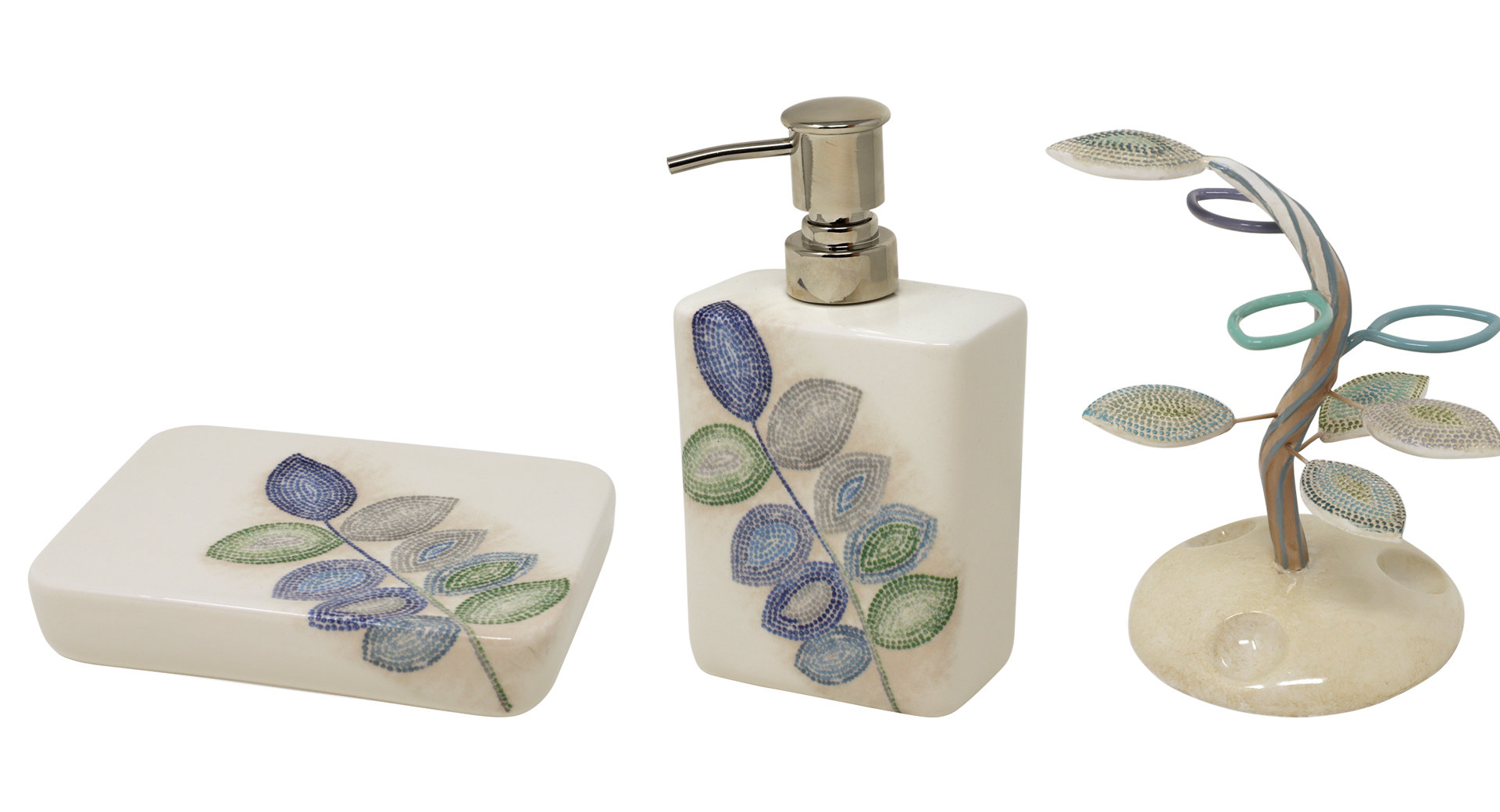 Croscill Leaves Spa 3 Piece Bathroom Accessory Set Reviews Wayfair