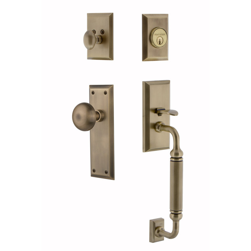 Nostalgic Warehouse New York Handleset With Deadbolt Single