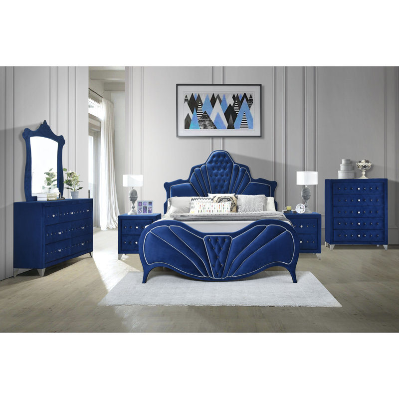 Mercer41 Farrel Padded Platform Configurable Bedroom Set Wayfair