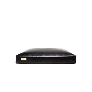 Faux Leather and Faux Down Cushion Dog Bed