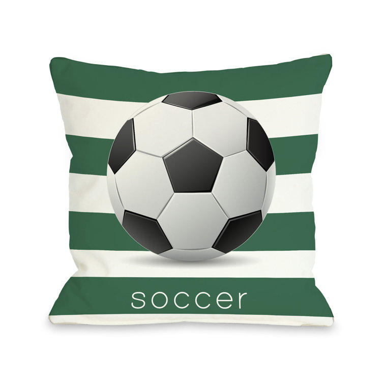 soccer throw pillow
