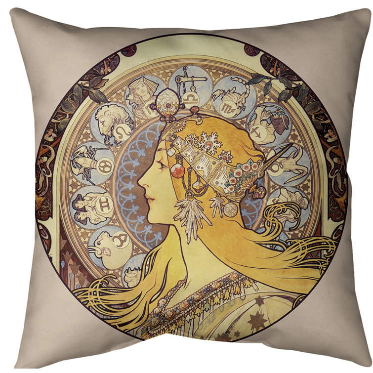 alphonse mucha pillows