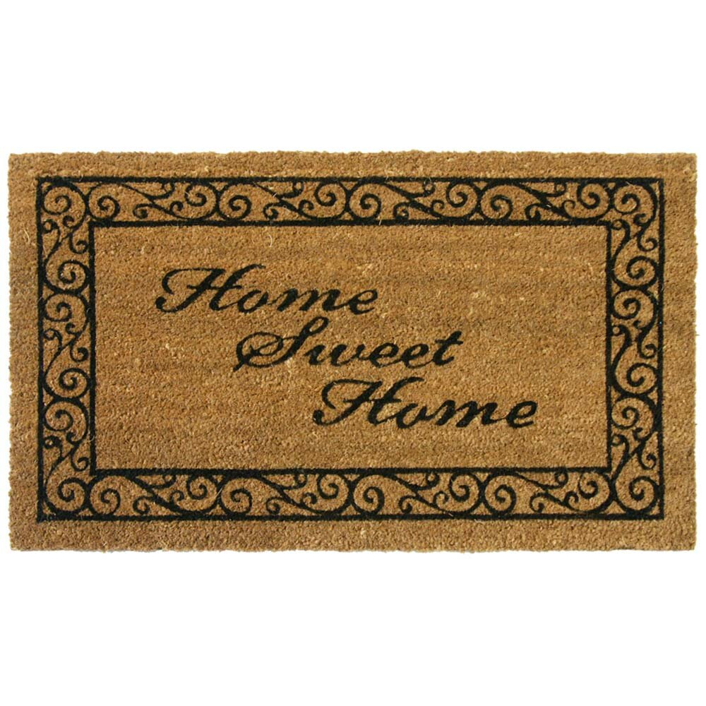 Rubber Cal Inc Home Sweet Home Welcome 30 In X 18 In Non Slip