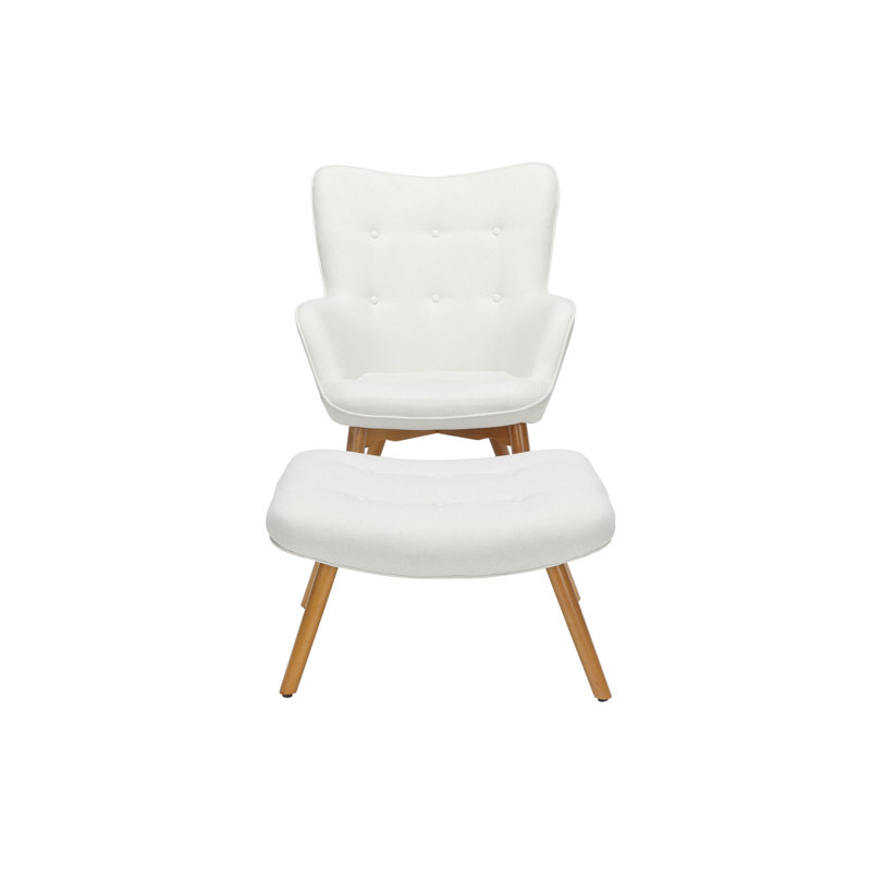 George Oliver Bello Mid Century Modern Lounge Chair And Ottoman Reviews Wayfair