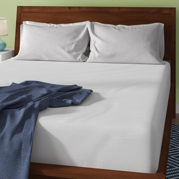 Non Iron Home Direct Online Double Pale blue Fitted Sheet percale 180 count