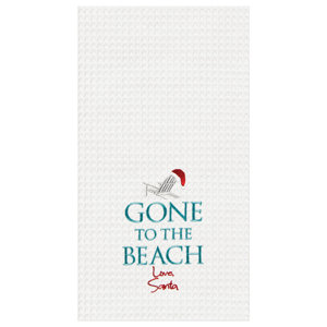 Gone To The Beach Santa Kitchen Towel (Set of 6)