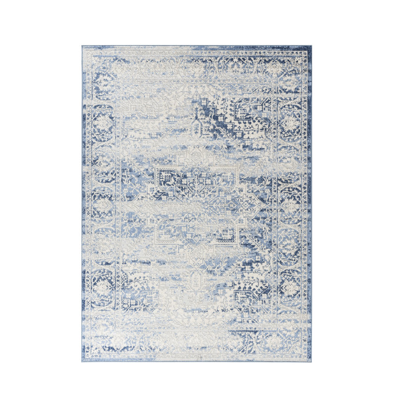 Charlton Home Mckeel Blue Area Rug Wayfair Charlton Home Mckeel Blue Area Rug