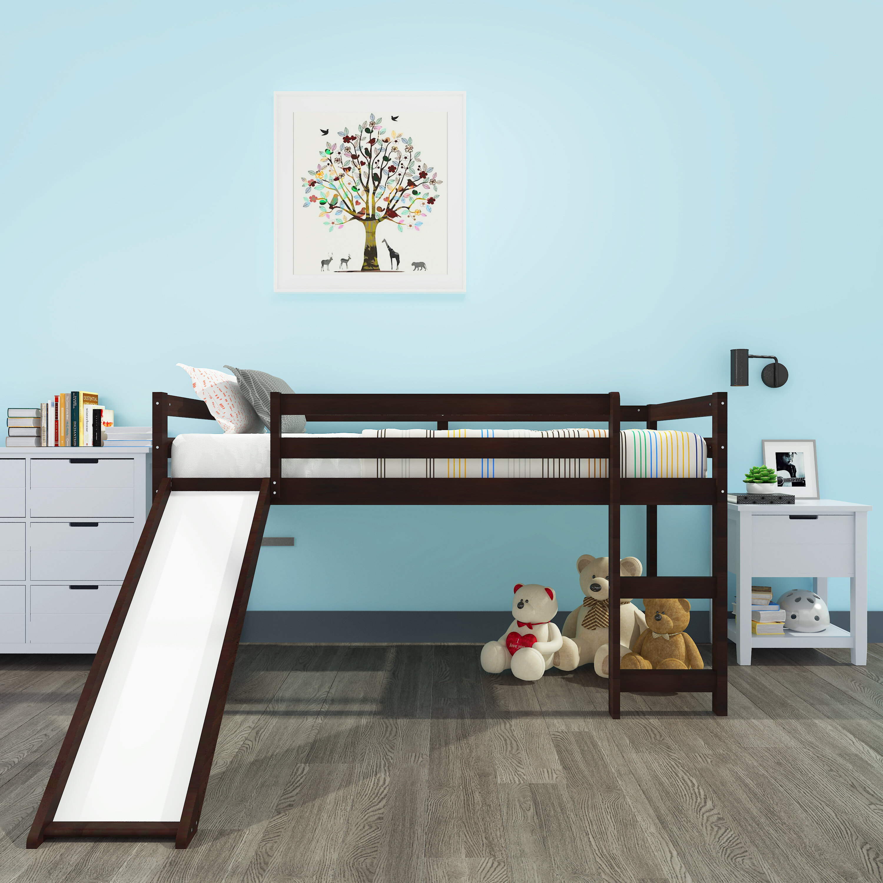 slide for loft bed