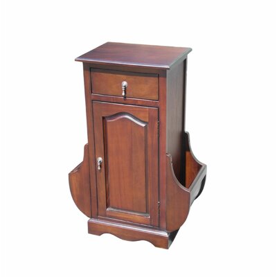 Fordwich Hallway Mahogany Wood Solid Magazine Side End Table Alcott Hill®