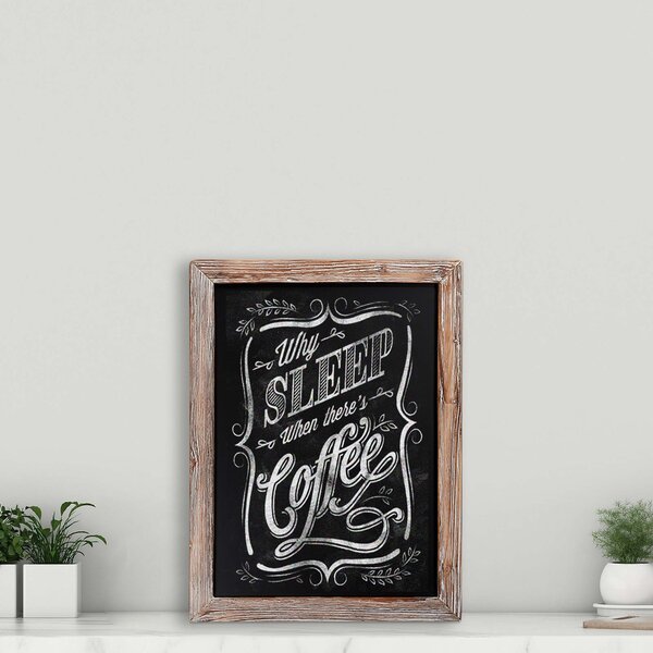 11x14 Perfect for Chalk Markers and Home Decor White Framed Premium Surface Magnetic Chalk Board