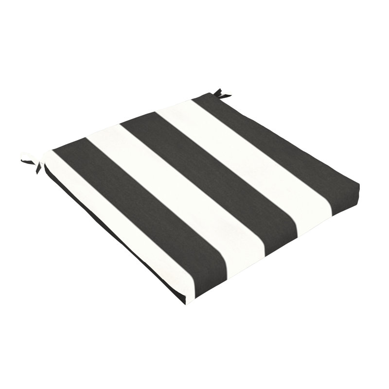 Rosecliff Heights Cabana Clic Indoor Outdoor Stripe Sunbrella Rosecliff Heights Cabana Clic Indoor Outdoor Stripe Sunbrella Dining Chair Cushion With Ties Wayfair
