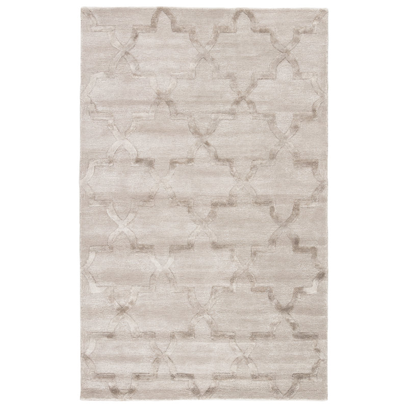 Willa Arlo Interiors Avery Geometric Handmade Tufted Wool Gray Beige Area Rug Reviews Wayfair