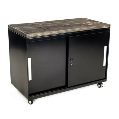 2 Door Metal Accent Cabinet Urban 9 5 Color Ebony Stained