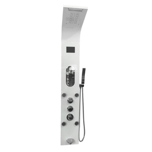 Decoraport 59 Shower Panel With Dual Shower Head Wayfair Ca