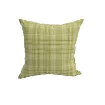green plaid throw pillows