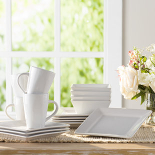 Stoneware White Dinnerware Sets You\'ll Love | Wayfair Stoneware White Dinnerware Sets You\'ll Love | Wayfair