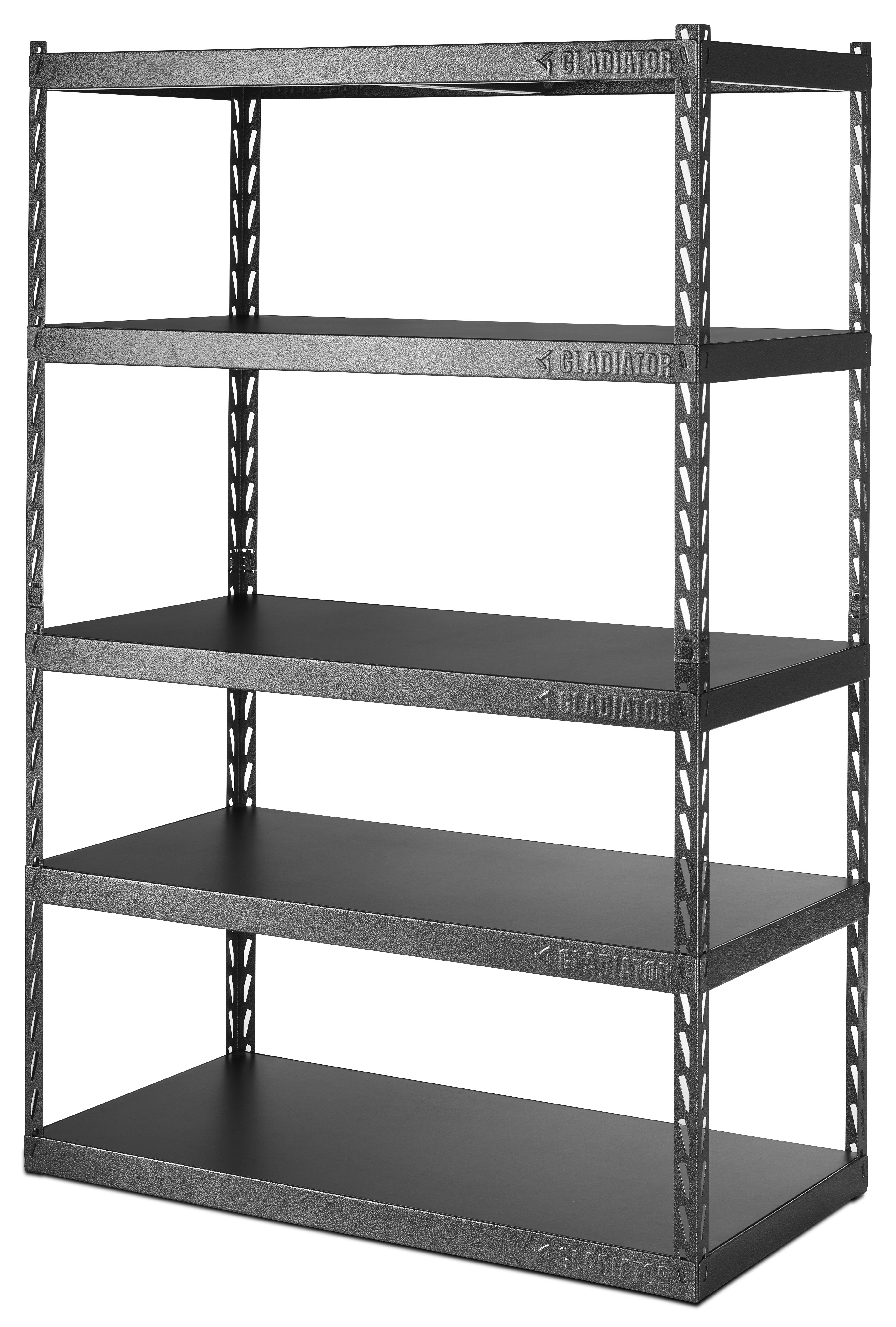 Gladiator 5 Shelf Steel Garage Shelving Unit Shelves Storage EZ Connect 72x48 in for sale online 