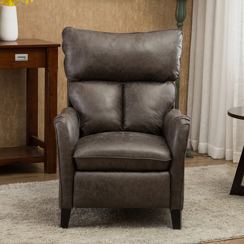 bipasha genuine leather manual recliner