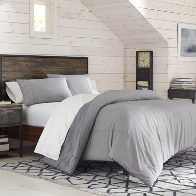 Izod Riley Reversible Comforter Set Color Gray Size King Comforter