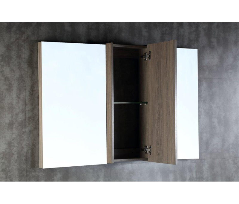 Orren Ellis Ludington 48 X 31 5 Surface Mount Medicine Cabinet Wayfair