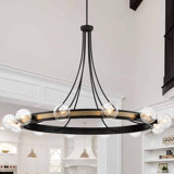 Gold Wagon Wheel Chandeliers You Ll Love In 2021 Wayfair