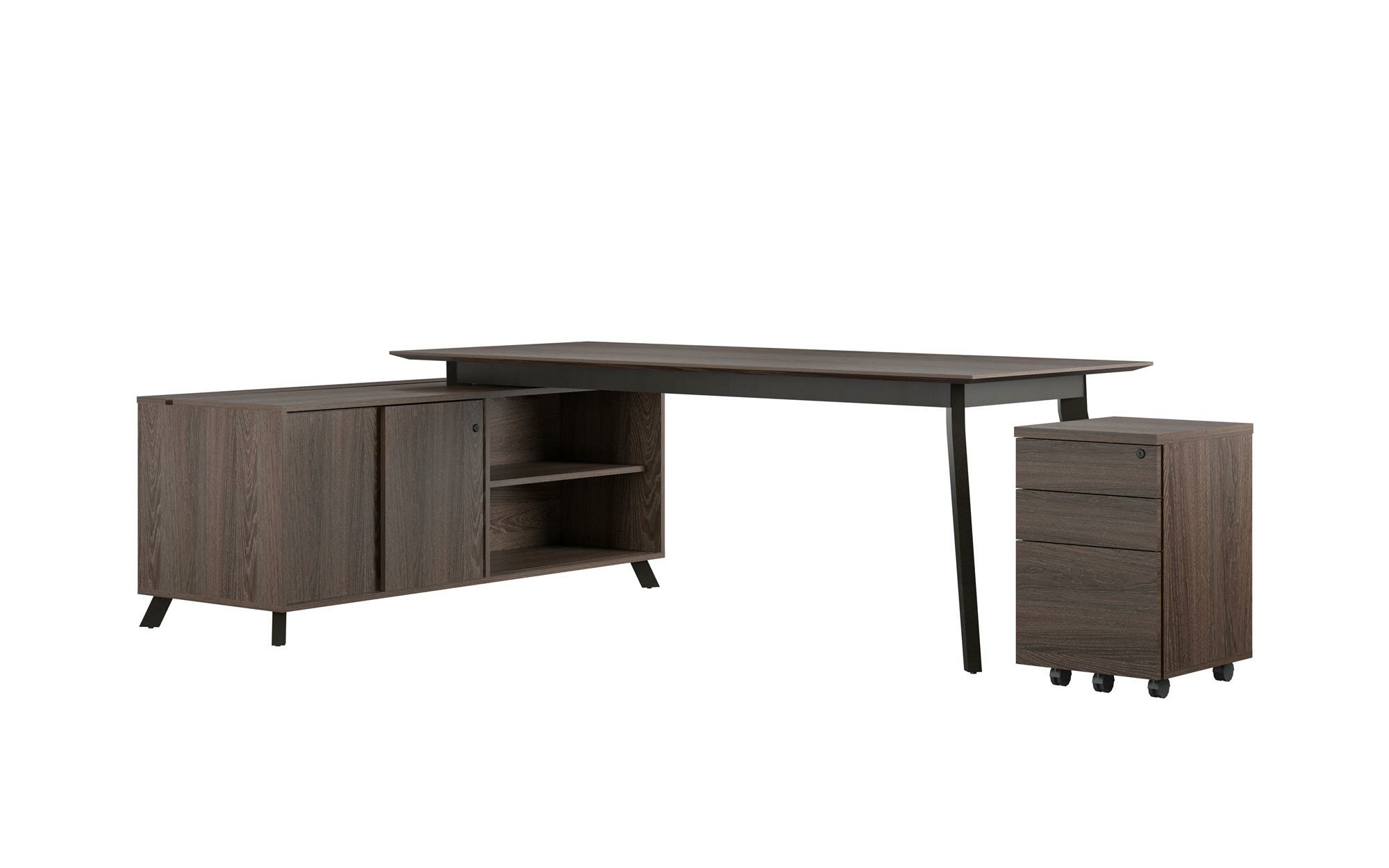 Holmes Desk Credenza And Storage Cabinet Set Reviews Allmodern