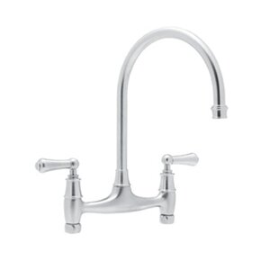 Perrin and Rowe Double Handle Kitchen Faucet