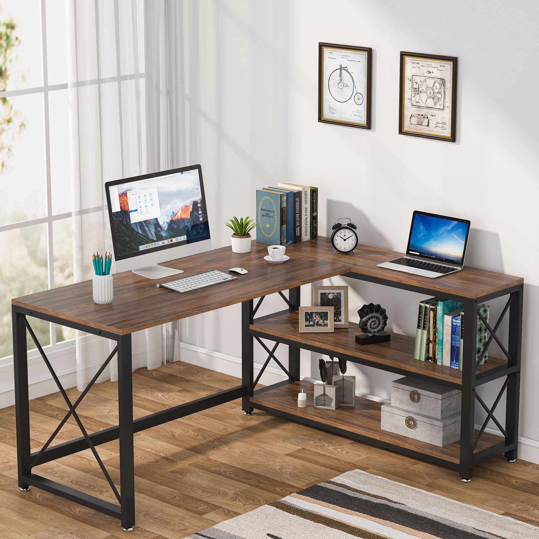 Inbox Zero Double Workstation Desk | lupon.gov.ph