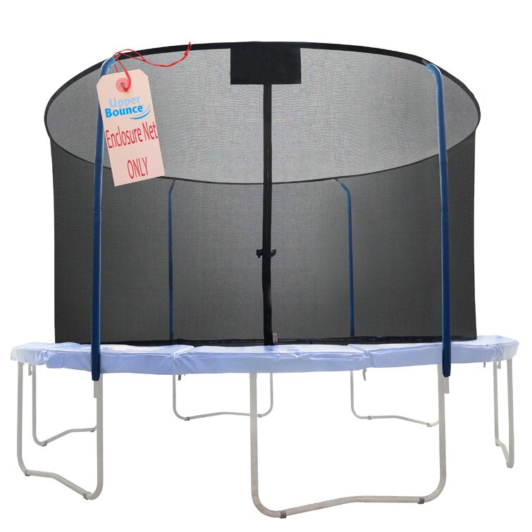 Upper Bounce 14 Replacement Trampoline Safety Net Fits for 14 Round Frames Using The 4 Curved Pole with Top Ring Enclosure Systems Net Only 