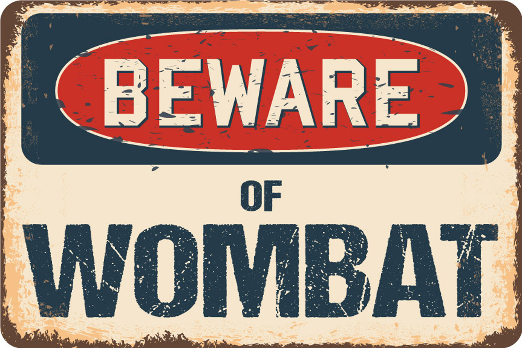 SignMission Beware of Wombat Sign | Wayfair