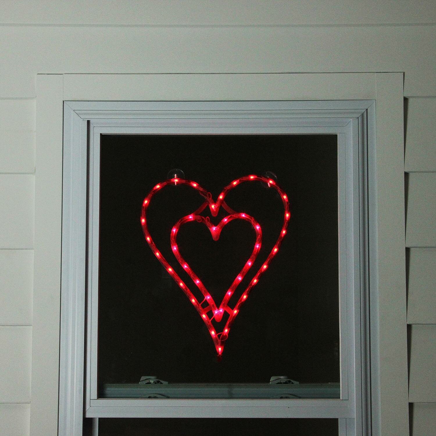 The Holiday Aisle 17 Valentine S Day Double Heart 43 Lighted