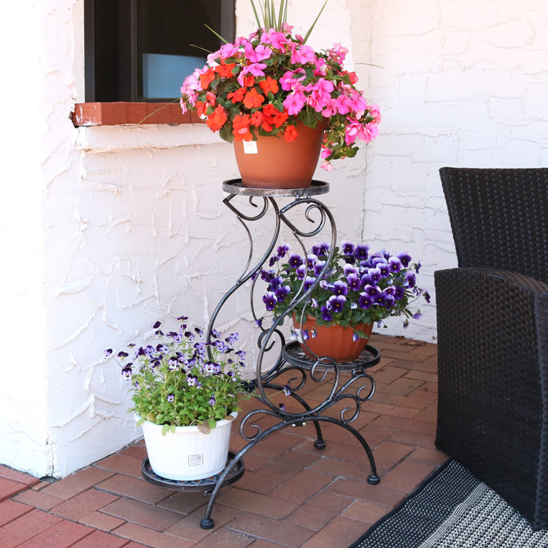 Fleur De Lis Living Lymingt 3 Tier Indoor Outdoor Plant Stand Lymingt 3 Tier Indoor Outdoor Plant Stand