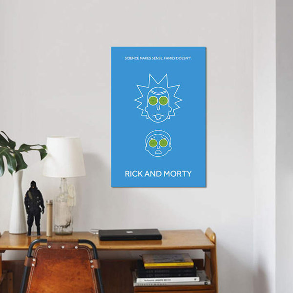 East Urban Home Minimalist Rick And Morty Graphic Art Print On