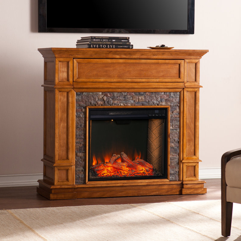 Latitude Run Belleview Alexa Enabled Media Fireplace