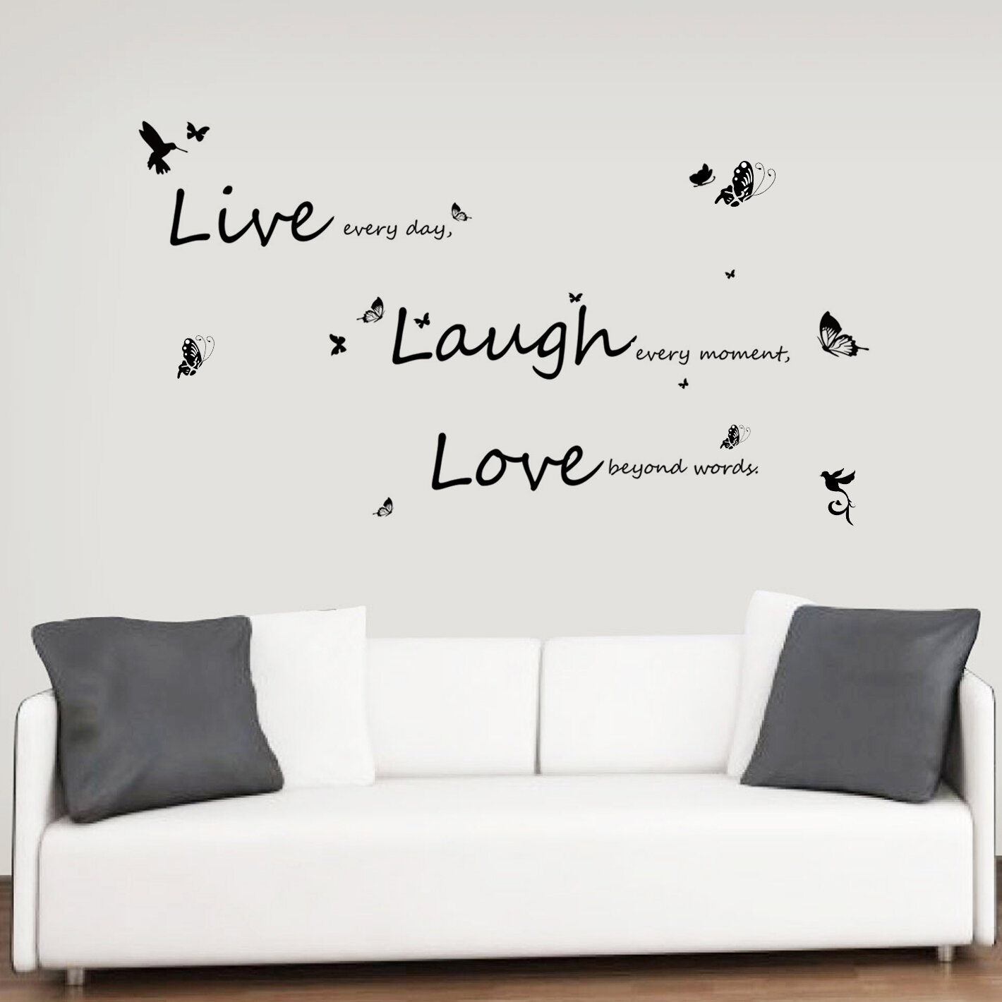 Car Decal Sticker LIVE LAUGH LOVE quote Vinyl Wall Highest Quality