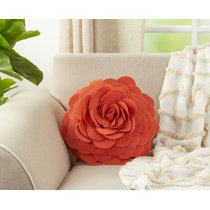 small orange throw pillows