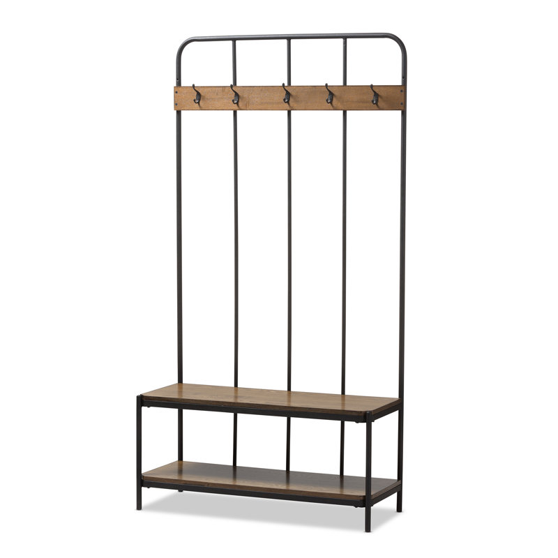 Peters Rustic Entryway Hall Tree Reviews Allmodern