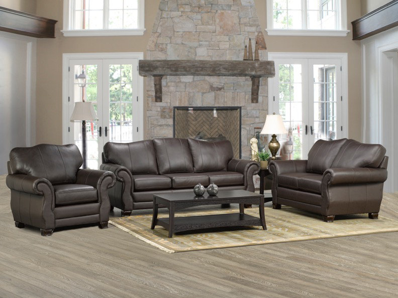 Jettie Italian Genuine Leather Sofa