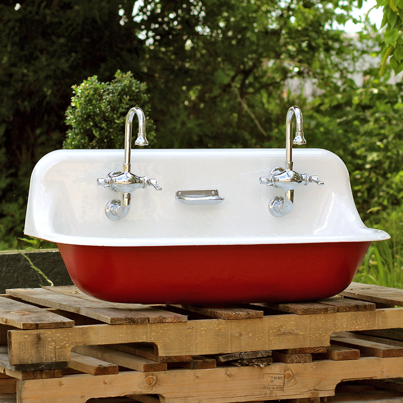 Kohler High Back 36 Antique Inspired Farm Sink Incarnadine K 3200 0 36 Ir High Back Antique Inspired Kohler Farm Sink Incarnadine Red Cast Iron Porcelain Trough Package