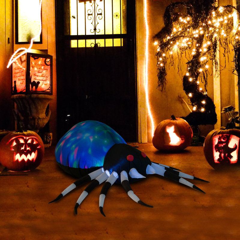 The Holiday Aisle Outdoor Air Blown Giant Spooky Spider Halloween