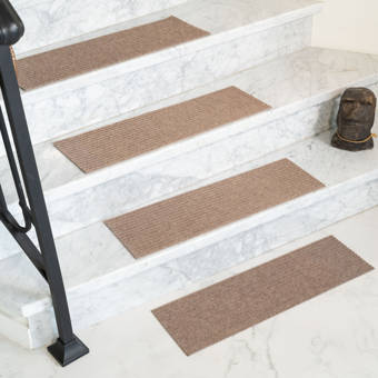 Winston Porter Elinn Bullnose Beige Stair Tread Wayfair